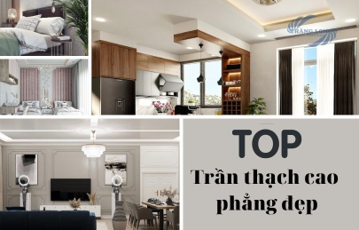 Tổng Hợp Mẫu Trần Thạch Cao Phẳng Đẹp Được Yêu Thích Nhất
