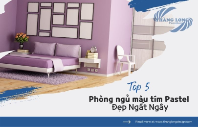 Tuyển Chọn 5 Mẫu Phòng Ngủ Màu Tím Pastel Đẹp Ngất Ngây