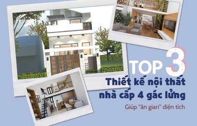TOP 3 Thiết Kế Nội Thất Nhà Cấp 4 Gác Lửng Giúp “Ăn Gian” Diện Tích