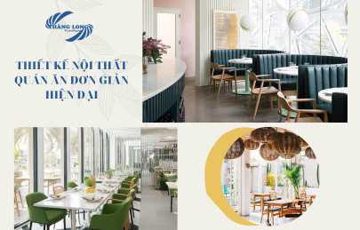 Chọn lọc mẫu thiết kế nội thất quán ăn đơn giản hiện đại với chi phí thấp
