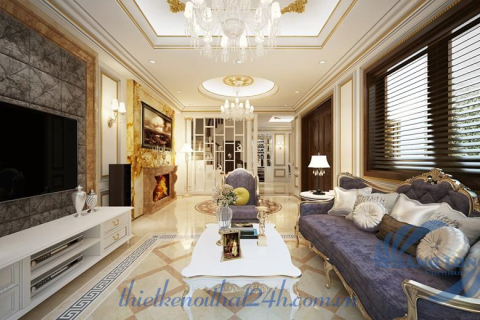 Thiết kế thi công nội thất biệt thự 191m2 Phong Lan - VinHome Riveside 2