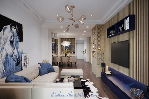 Thiết kế thi công căn hộ 3 ngủ tại Gold Season - 47 Nguyễn Tuân