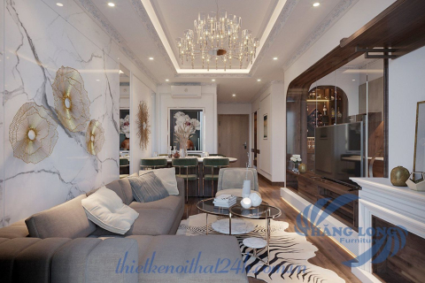 Thiết Kế Nội Thất Chung Cư 96m2 Tại Beasky